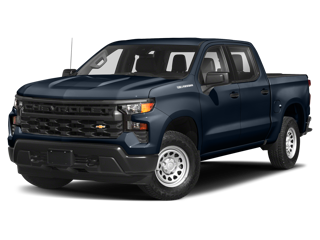 navy 2023 chevy silverado 1500 front left angle view
