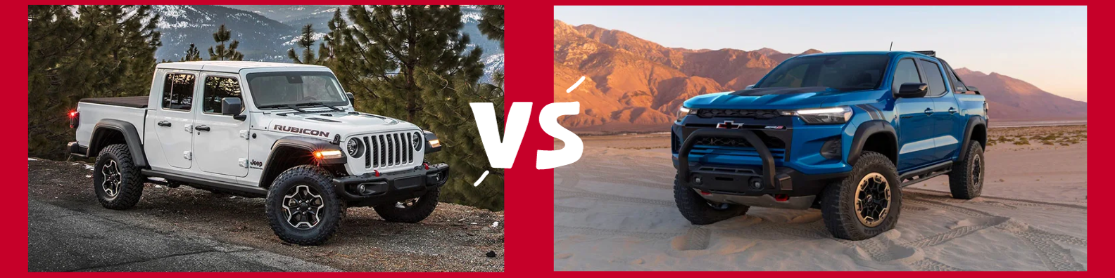 2023 Jeep Gladiator vs. 2023 Chevrolet Colorado